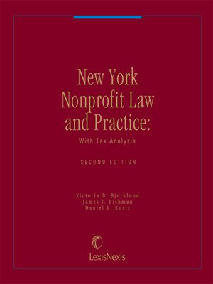 cover image of New York Nonprofit Law and Practice